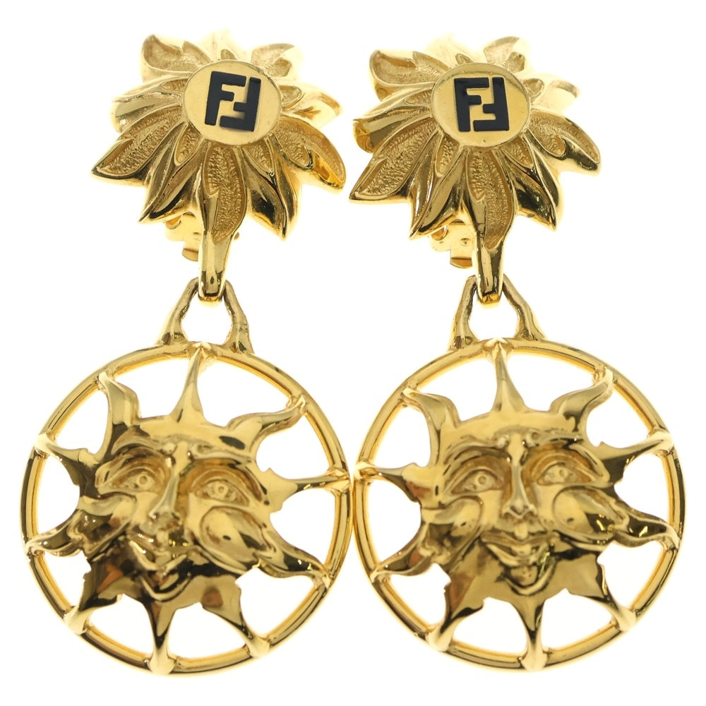 FENDI(フェンディ) 太陽モチーフ イヤリング ゴールド GP レディース