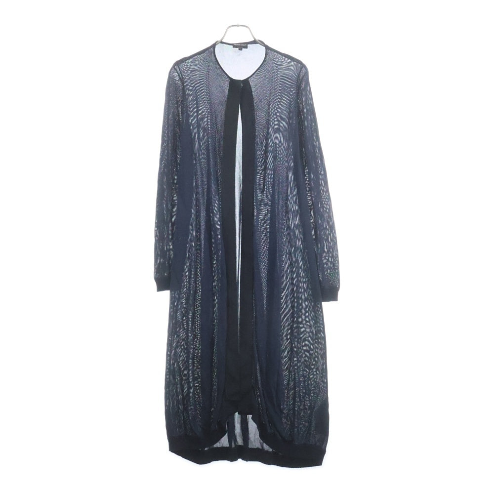 ARMANI(アルマーニ) ロングカーディガン ネイビー カシミア レディース