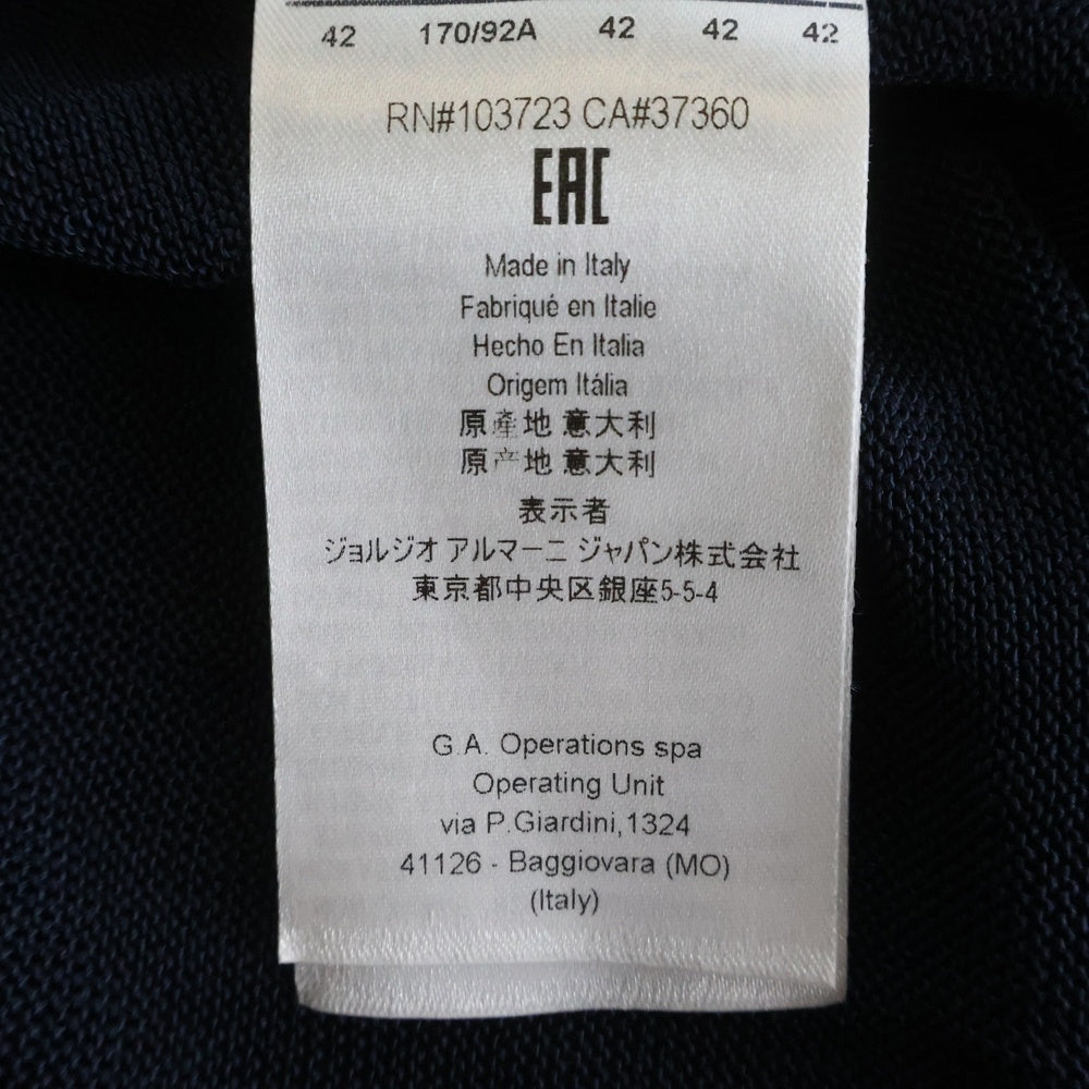 ARMANI(アルマーニ) ロングカーディガン ネイビー カシミア レディース