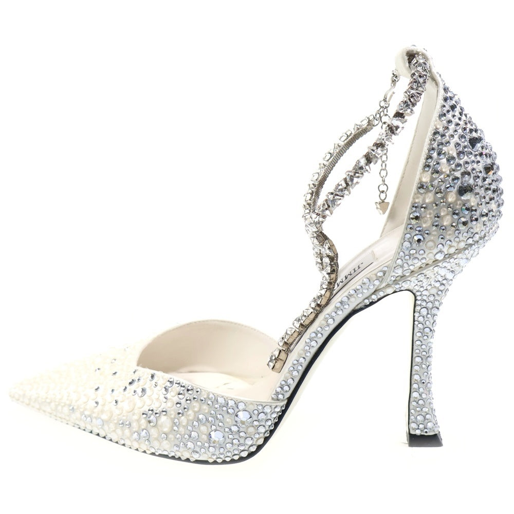 JIMMY CHOO(ジミーチュウ) スティービー100 パンプス シルバー ホワイト レディース