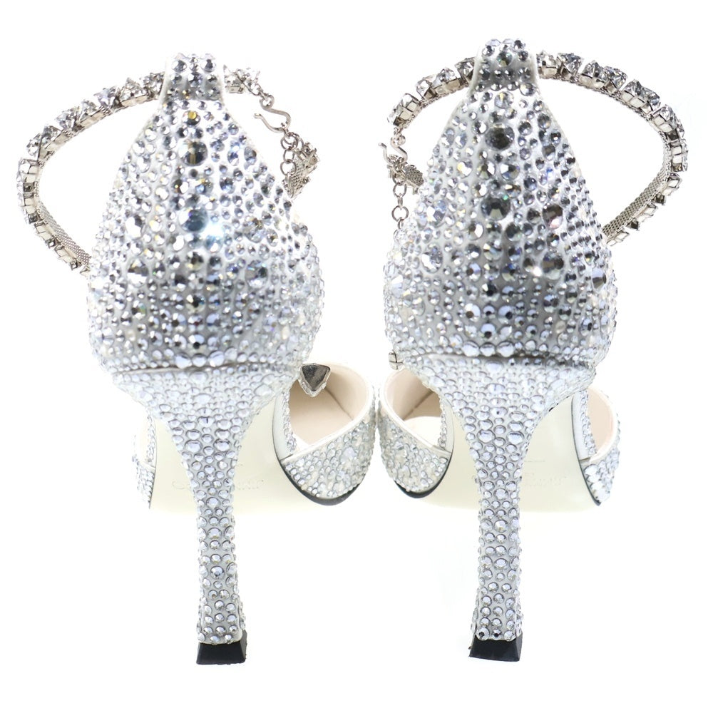 JIMMY CHOO(ジミーチュウ) スティービー100 パンプス シルバー ホワイト レディース