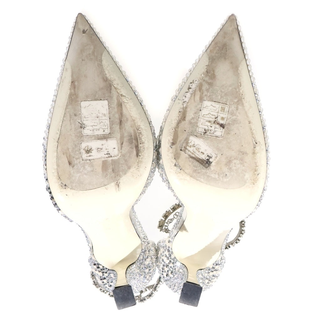 JIMMY CHOO(ジミーチュウ) スティービー100 パンプス シルバー ホワイト レディース