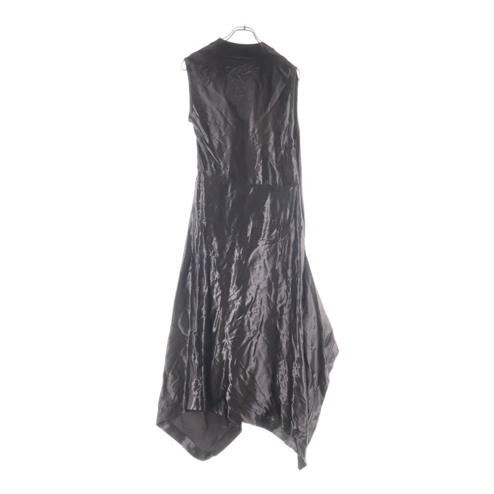 FERRAGAMO(フェラガモ) アシンメトリードレス ワンピース ナイロン ブラウン レディース