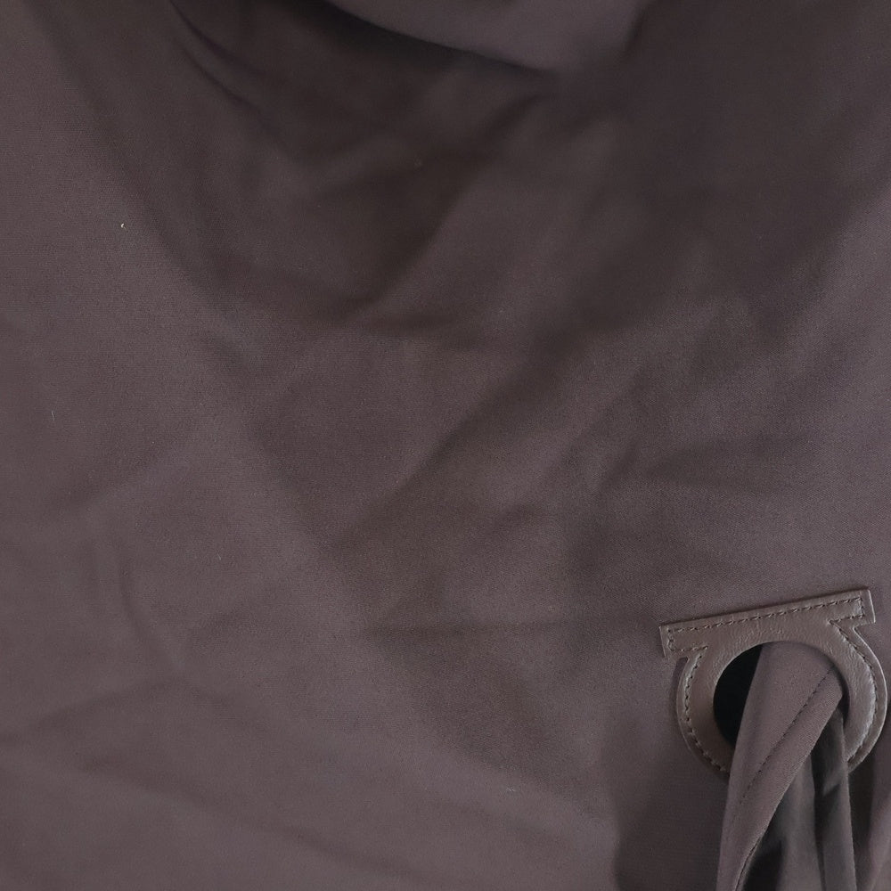 FERRAGAMO(フェラガモ) アシンメトリードレス ワンピース ナイロン ブラウン レディース