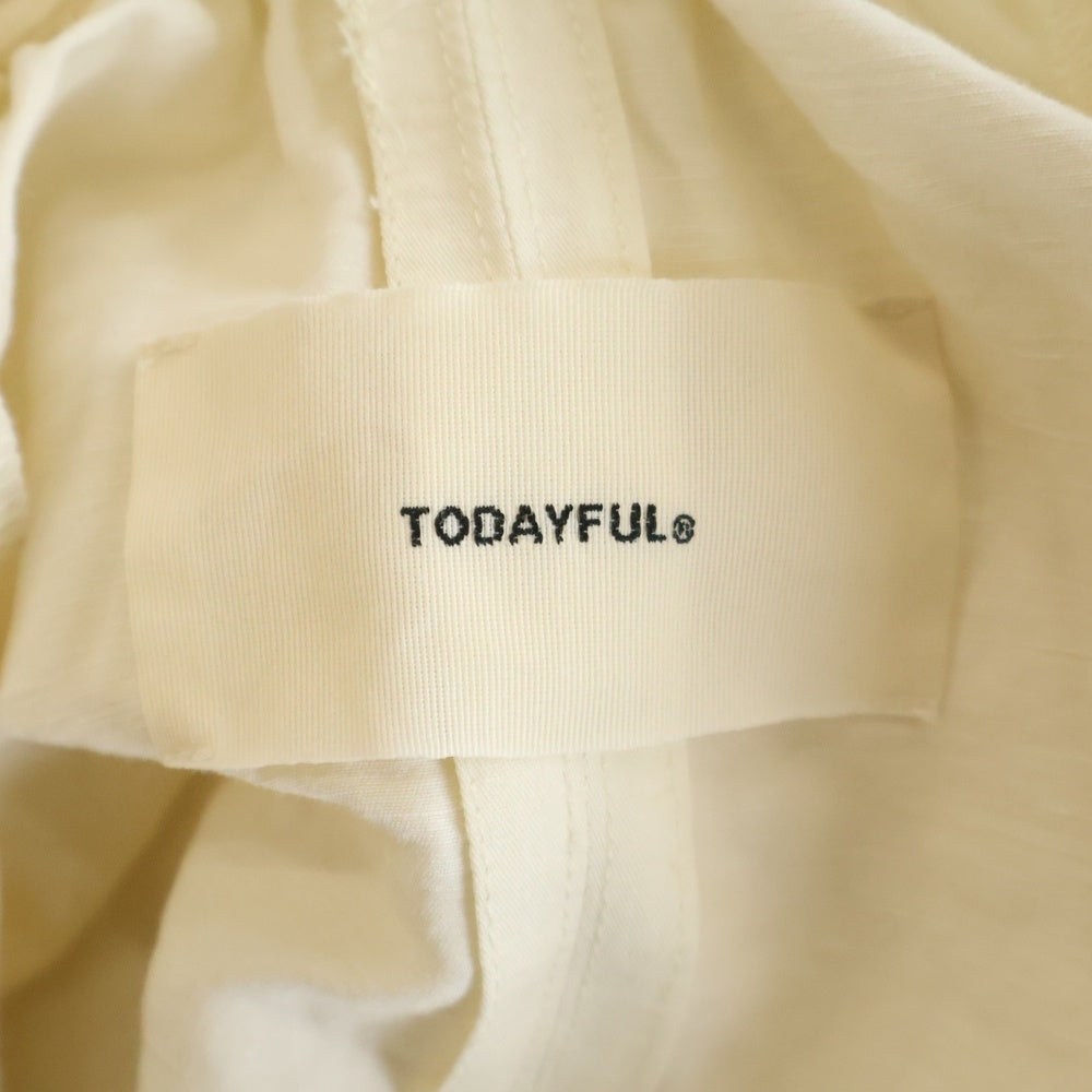 TODAYFUL(トゥデイフル) Puff Sleeve Dress パフスリーブロングワンピース アイボリー レディース