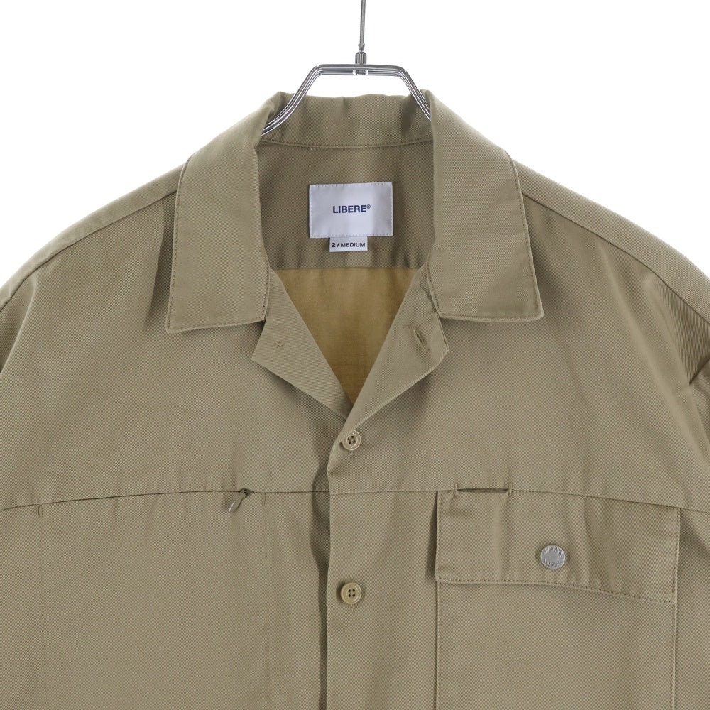 LIBERE(リベーレ) ディッキーズコラボ プラスワークシャツ ベージュ 222201