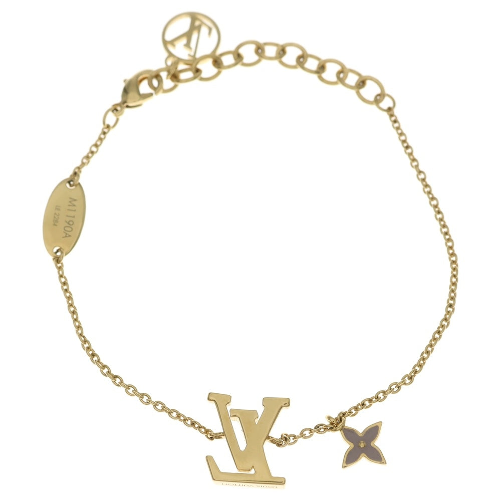 LOUIS VUITTON(ルイヴィトン) LVアイコニック チェーンブレスレット GP ゴールド M1190A レディース