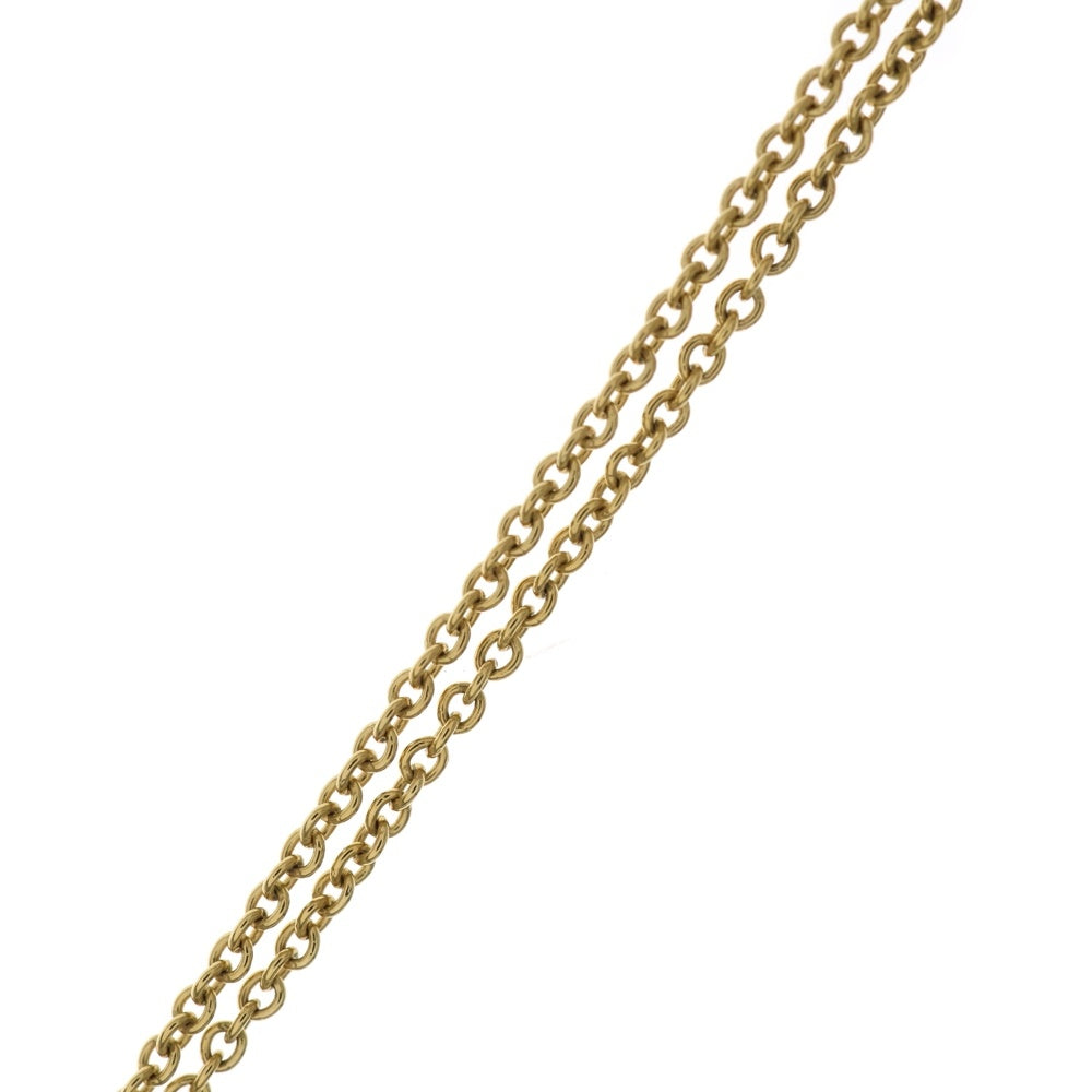 LOUIS VUITTON(ルイヴィトン) LVアイコニック エナメルピンク チェーンペンダントネックレス GP ゴールド M01215 レディース