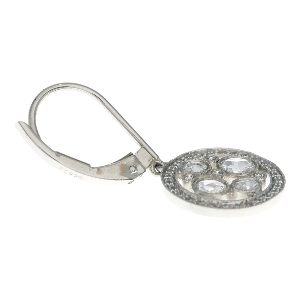 TIFFANY & Co.(ティファニー) コブルストーン ダイヤ ピアス プラチナ Pt950