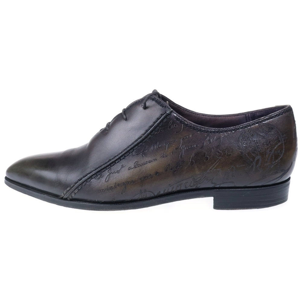 Berluti(ベルルッティ) スクリットレザー カリグラフィ レースアップ ドレス ビジネスシューズ ダークブラウン