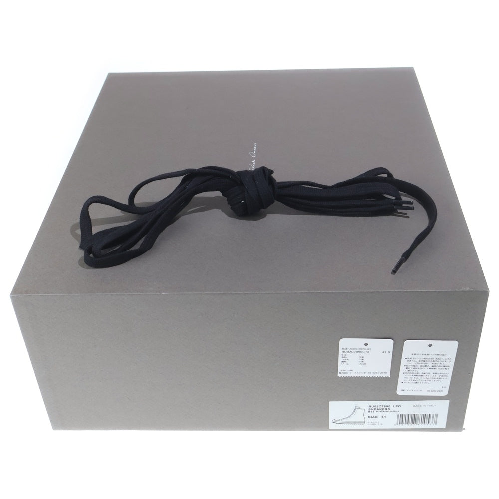 Rick Owens(リックオウエンス) 23AW SNEAKERS ハイカット スニーカー ブーツ ブラック RU02C7890LPO