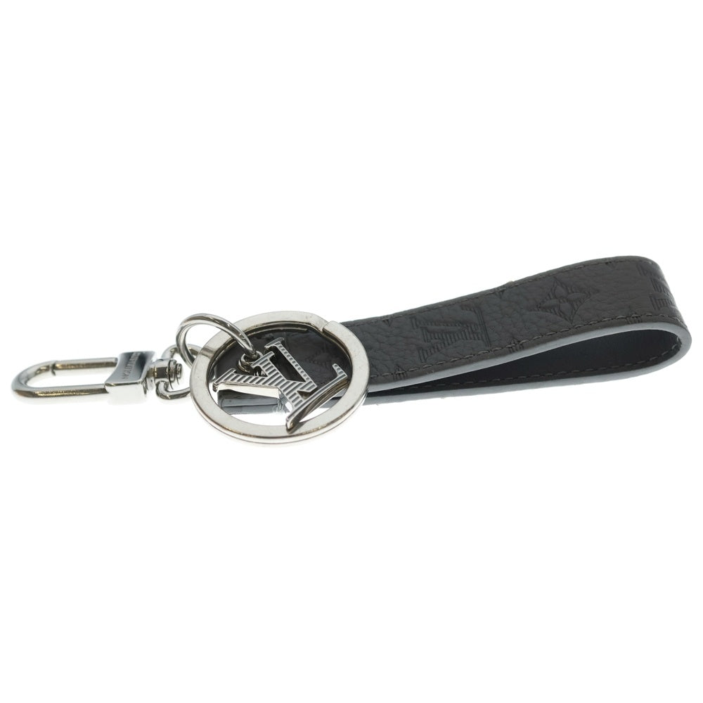 LOUIS VUITTON(ルイヴィトン) モノグラム キーホルダー・ドラゴンヌ バッグチャーム グレー レザー M82373 シルバー金具