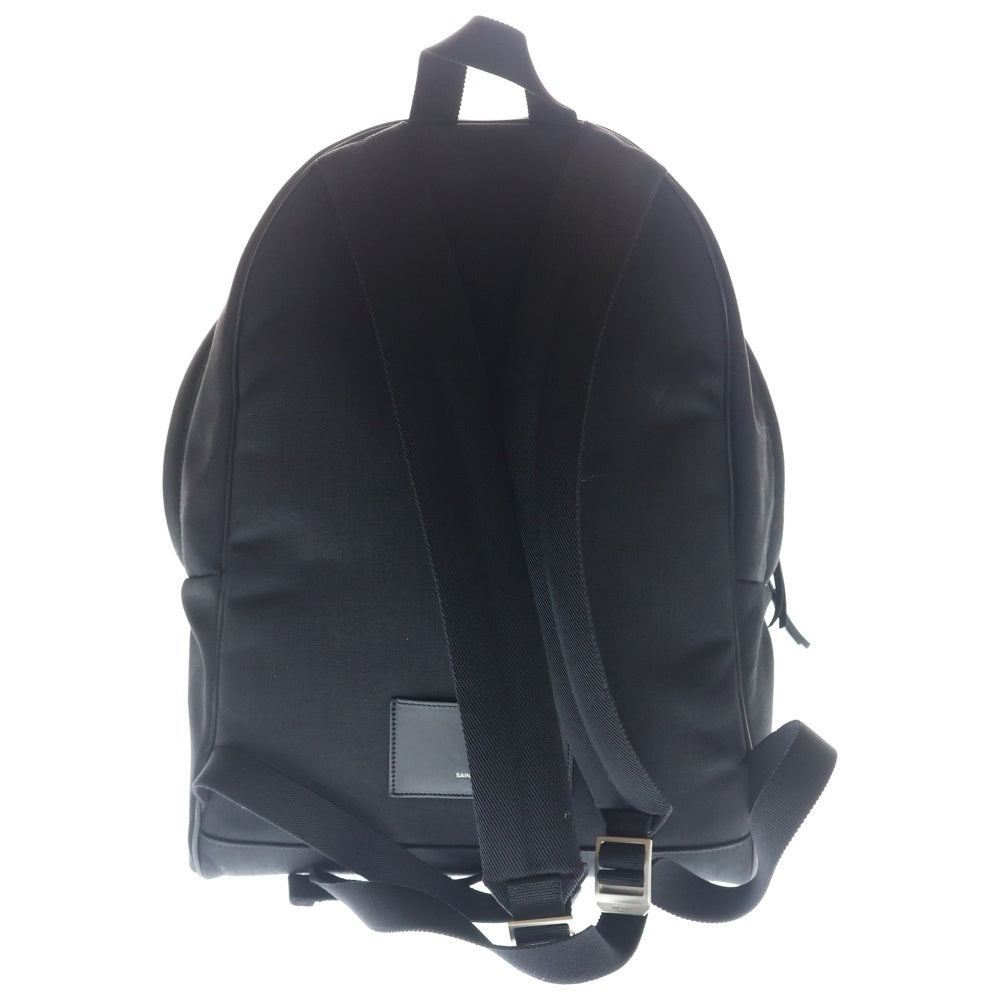 SAINT LAURENT PARIS(サンローランパリ) シティバックパック リュックサック バックパック ブラック ナイロン 534967 シルバー金具