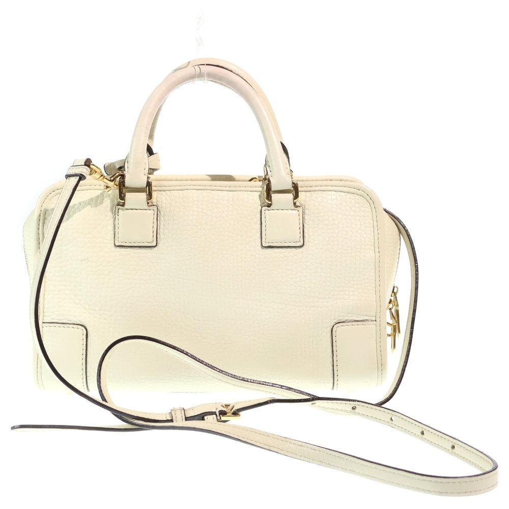 LOEWE(ロエベ) アマソナ23 2WAYバッグ ショルダーバッグ ハンドバッグ ホワイト アイボリー レザー ゴールド金具 レディース