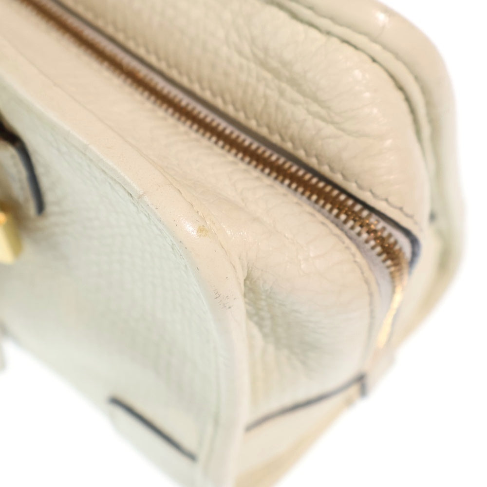 LOEWE(ロエベ) アマソナ23 2WAYバッグ ショルダーバッグ ハンドバッグ ホワイト アイボリー レザー ゴールド金具 レディース