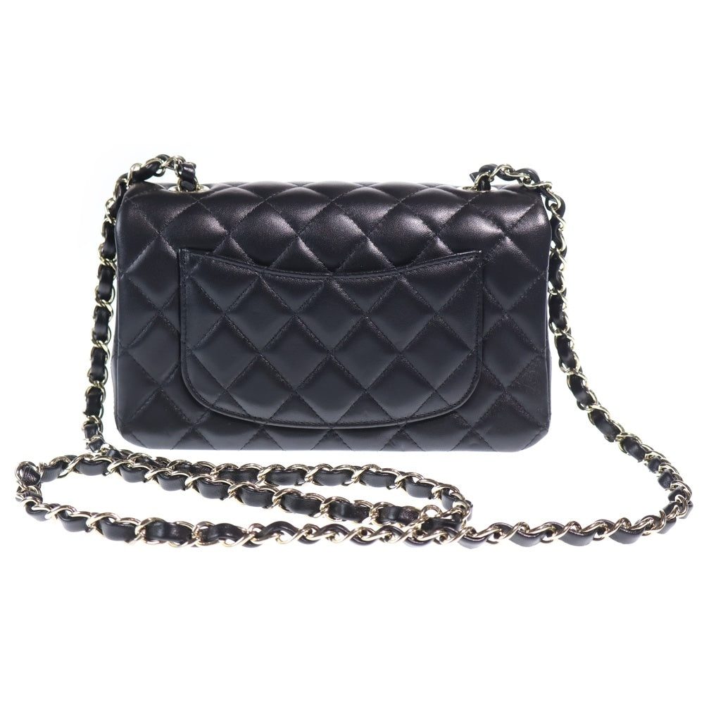 CHANEL(シャネル) ミニマトラッセ20 ショルダーバッグ ミニバッグ ハンドバッグ ブラック レザー ゴールド金具 レディース