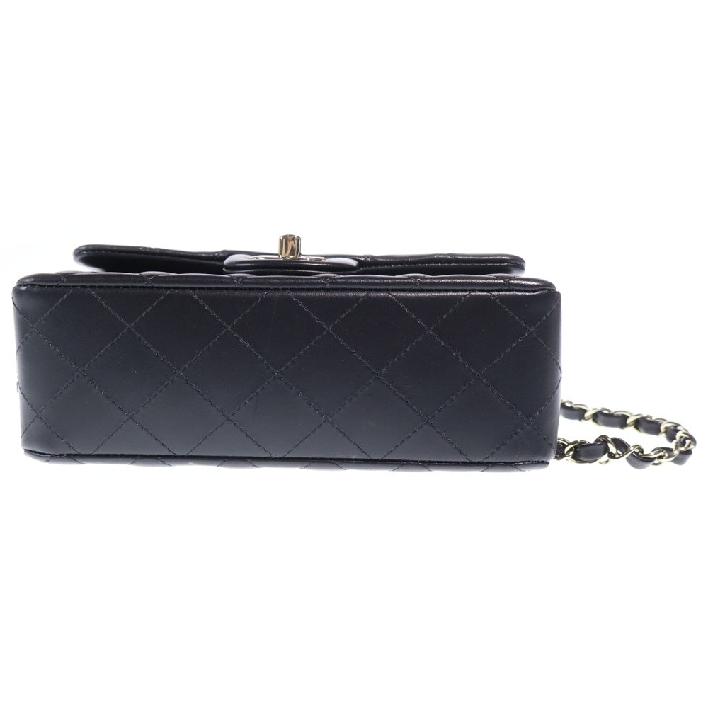 CHANEL(シャネル) ミニマトラッセ20 ショルダーバッグ ミニバッグ ハンドバッグ ブラック レザー ゴールド金具 レディース