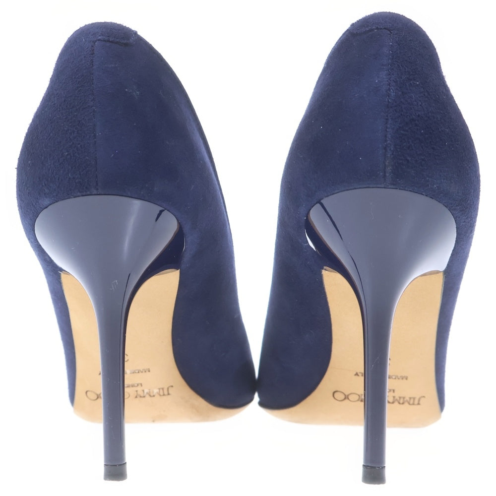 JIMMY CHOO(ジミーチュウ) Romy85 スエードレザー ヒール パンプス シューズ ネイビー レディース
