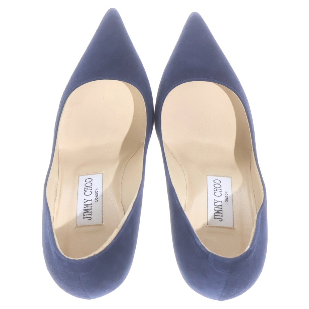 JIMMY CHOO(ジミーチュウ) Romy85 スエードレザー ヒール パンプス シューズ ネイビー レディース