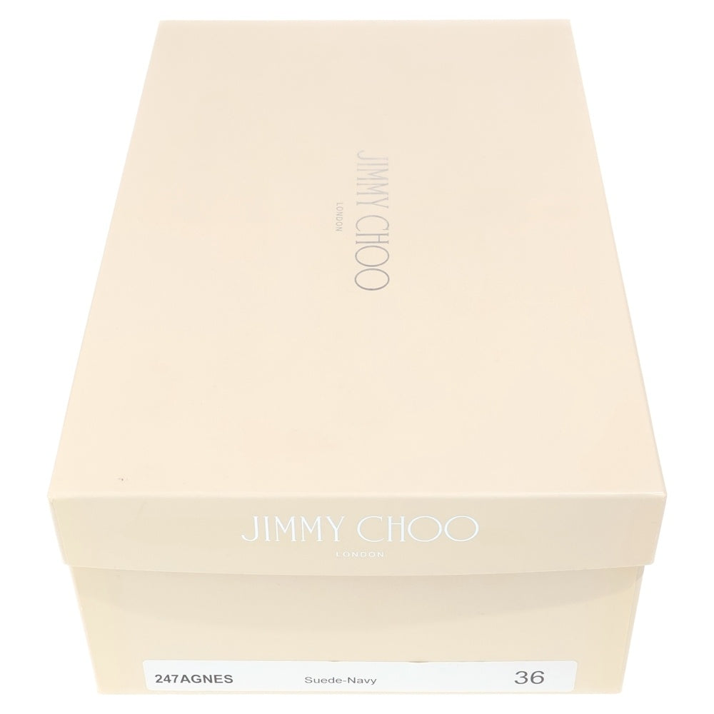 JIMMY CHOO(ジミーチュウ) Romy85 スエードレザー ヒール パンプス シューズ ネイビー レディース