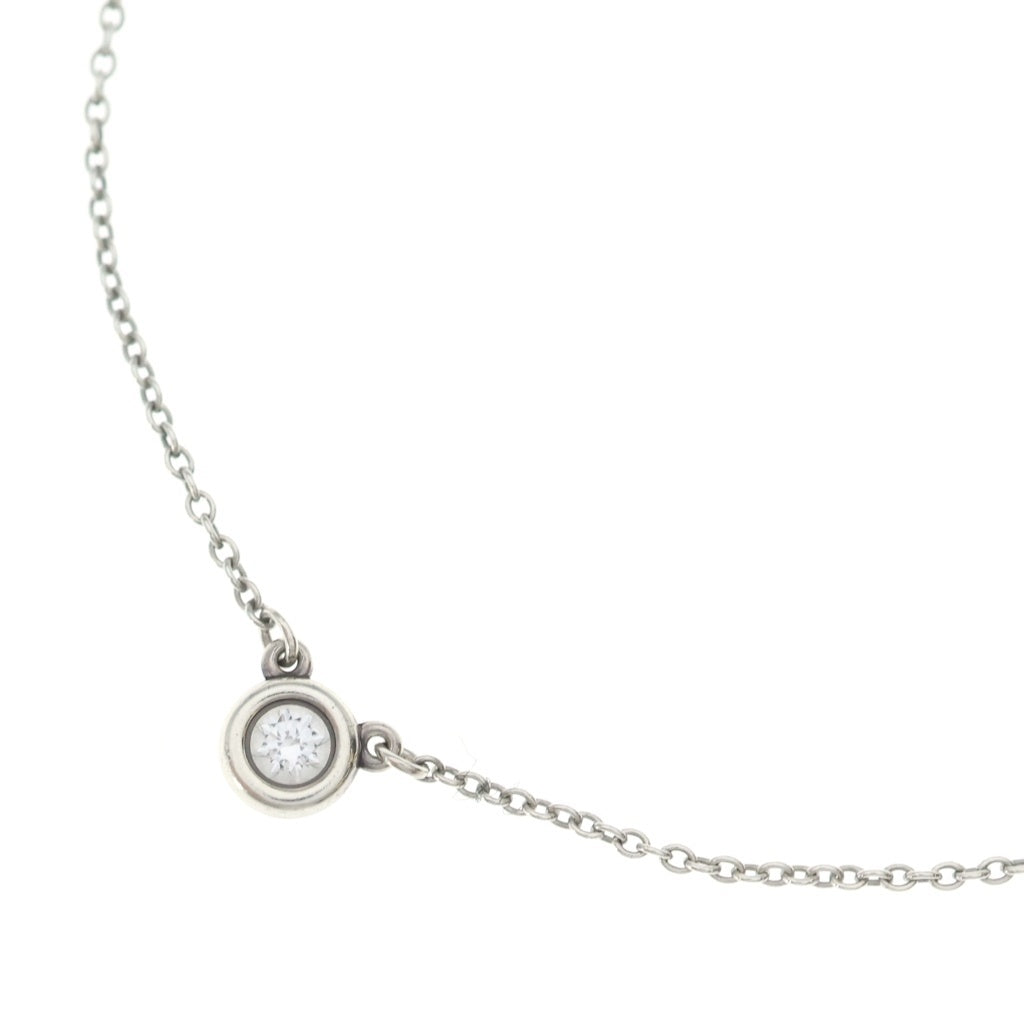 TIFFANY & Co.(ティファニー) ダイヤネックレス ペンダント チェーン シルバー Sv925 0.10ct 1.7g レディース