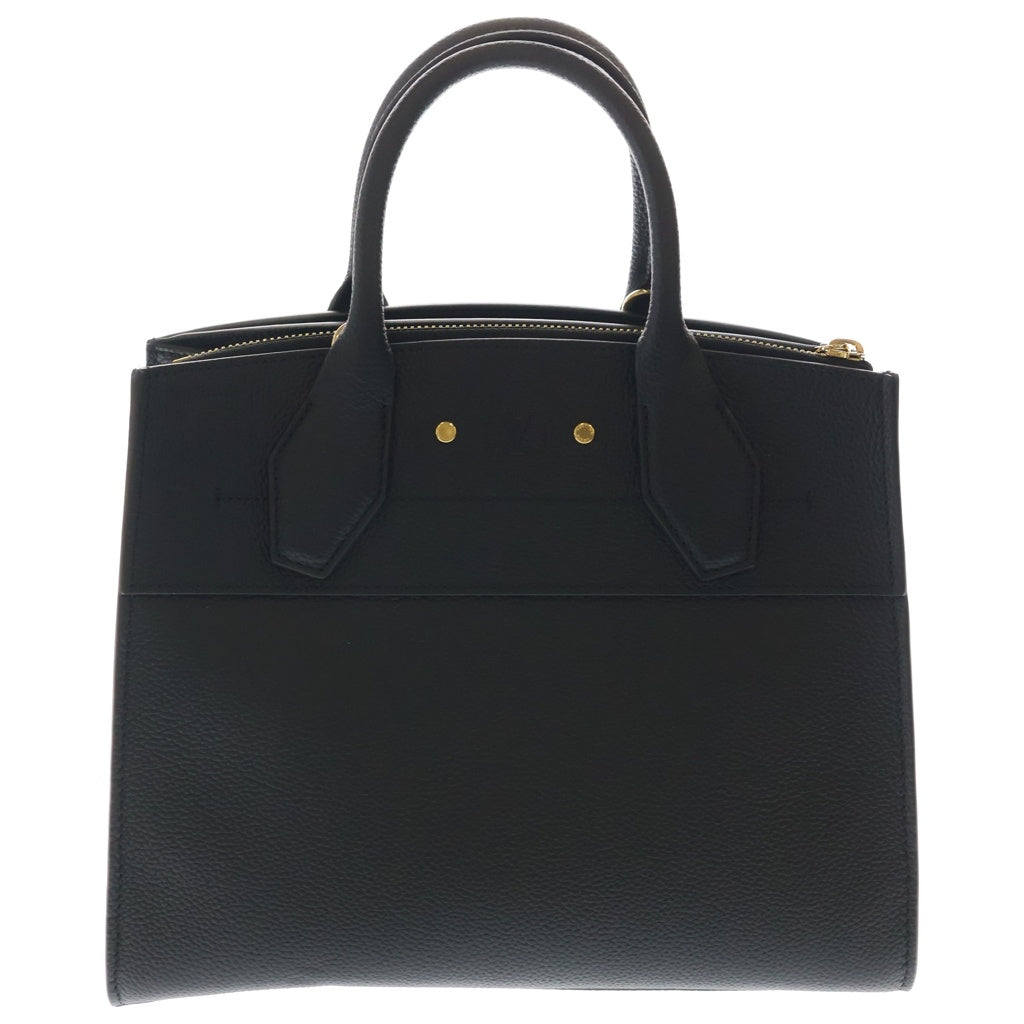 LOUIS VUITTON(ルイヴィトン) シティ スティーマーPM キュイール トリヨン ノワール レザー 2WAY ハンド ショルダーバッグ ゴールド金具 ブラック M53028 レディース