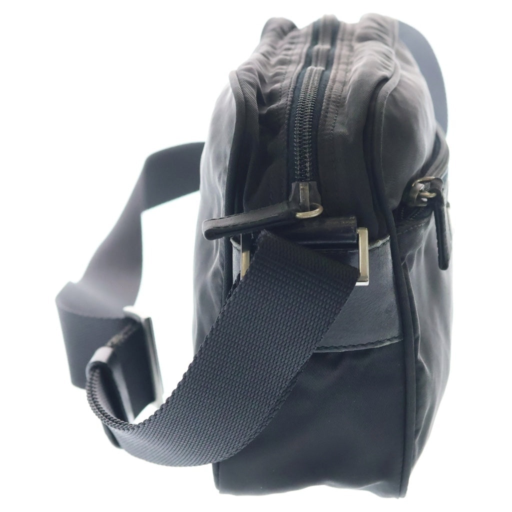 PRADA(プラダ) ショルダーバッグ ミニバッグ ブラック ナイロン シルバー金具 レディース