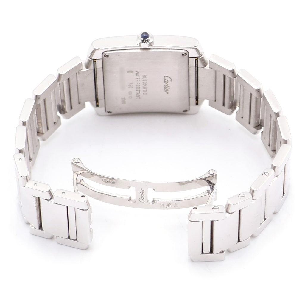 Cartier(カルティエ) タンクフランセーズLM シルバー文字盤 自動巻き 腕時計 K18WG ホワイトゴールド W50011S3 レディース