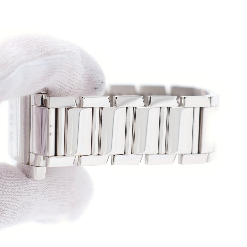Cartier(カルティエ) タンクフランセーズLM シルバー文字盤 自動巻き 腕時計 K18WG ホワイトゴールド W50011S3 レディース