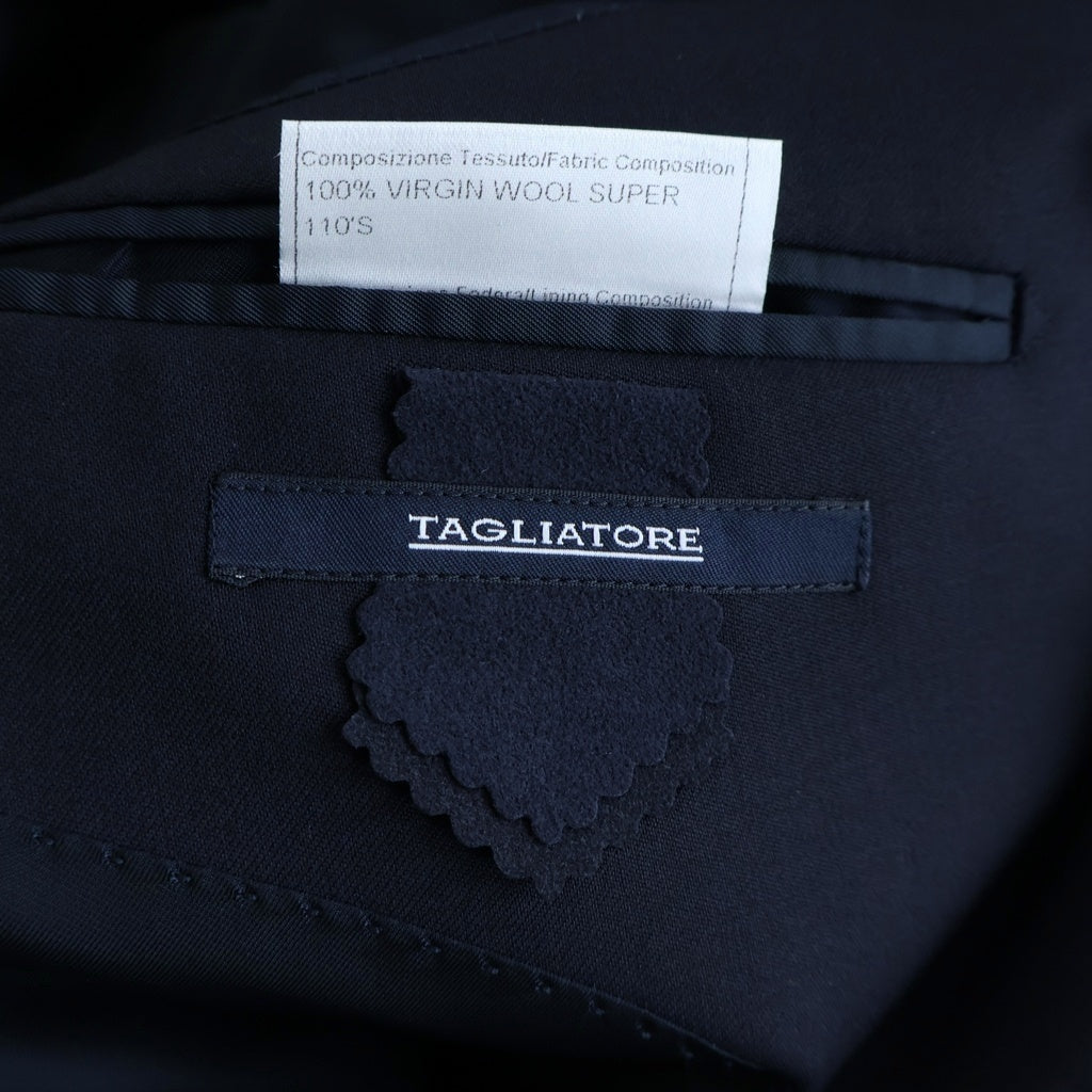 TAGLIATORE(タリアトーレ) セットアップスーツ ウール 2B テーラードジャケット スラックスパンツ ネイビー 2FCK22B01