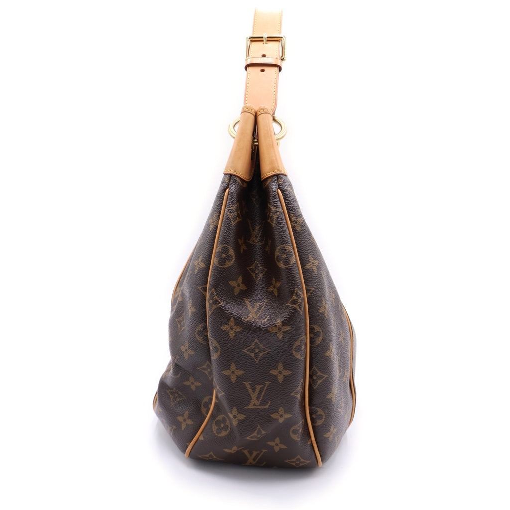 LOUIS VUITTON(ルイヴィトン) モノグラム ガブリエラGM トートバッグ ハンドバッグ ブラウン レザー×PVC M56381 ゴールド金具