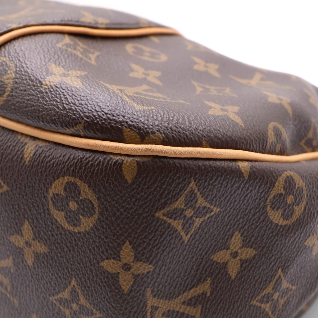 LOUIS VUITTON(ルイヴィトン) モノグラム ガブリエラGM トートバッグ ハンドバッグ ブラウン レザー×PVC M56381 ゴールド金具