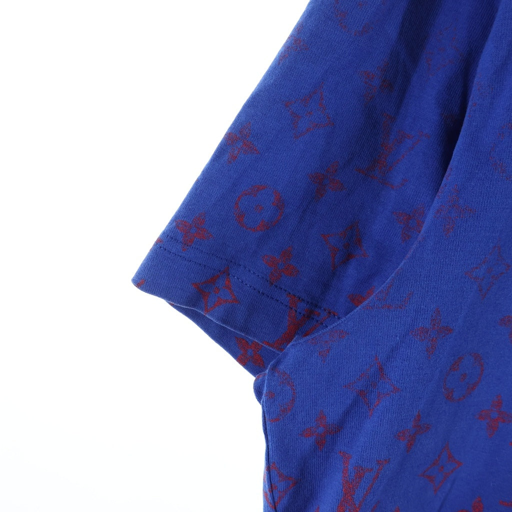 LOUIS VUITTON(ルイヴィトン) モノグラムグラディエントTシャツ ブルー×レッド #L RM212Q NPG HKY46W