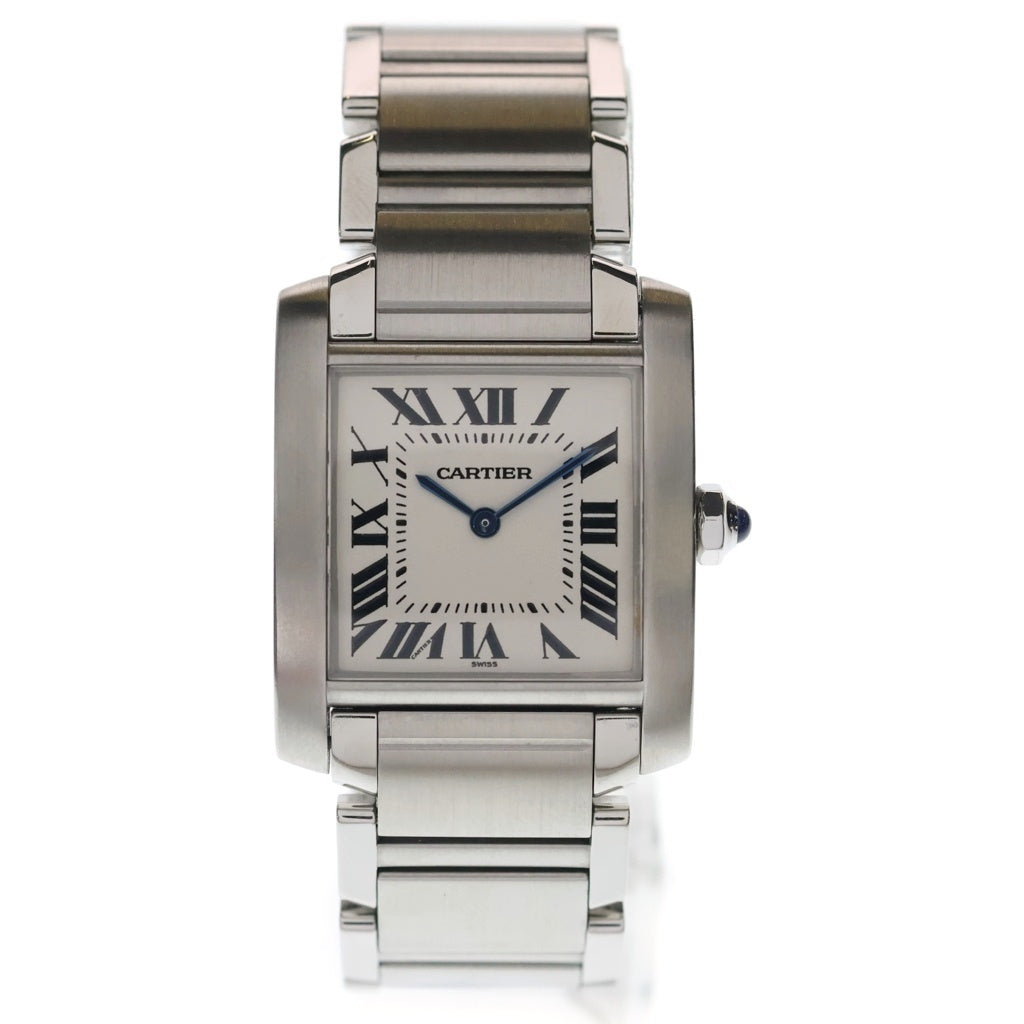 Cartier(カルティエ) タンクフランセーズMM 白文字盤 SS/QZ ステンレス クオーツ 腕時計 W51003Q3