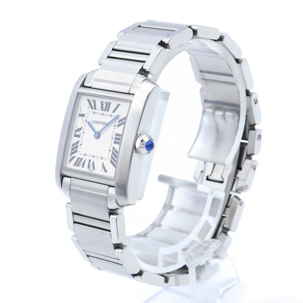 Cartier(カルティエ) タンクフランセーズMM 白文字盤 SS/QZ ステンレス クオーツ 腕時計 W51003Q3