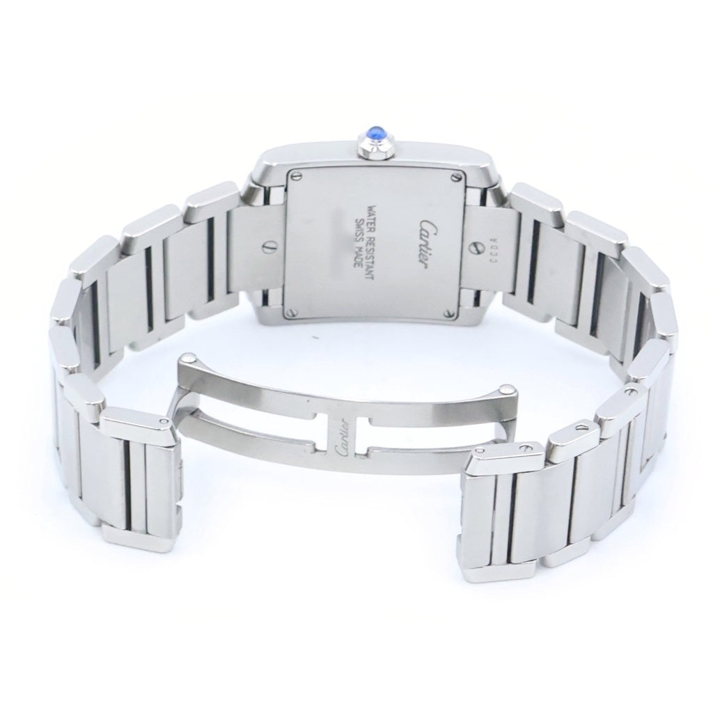 Cartier(カルティエ) タンクフランセーズMM 白文字盤 SS/QZ ステンレス クオーツ 腕時計 W51003Q3