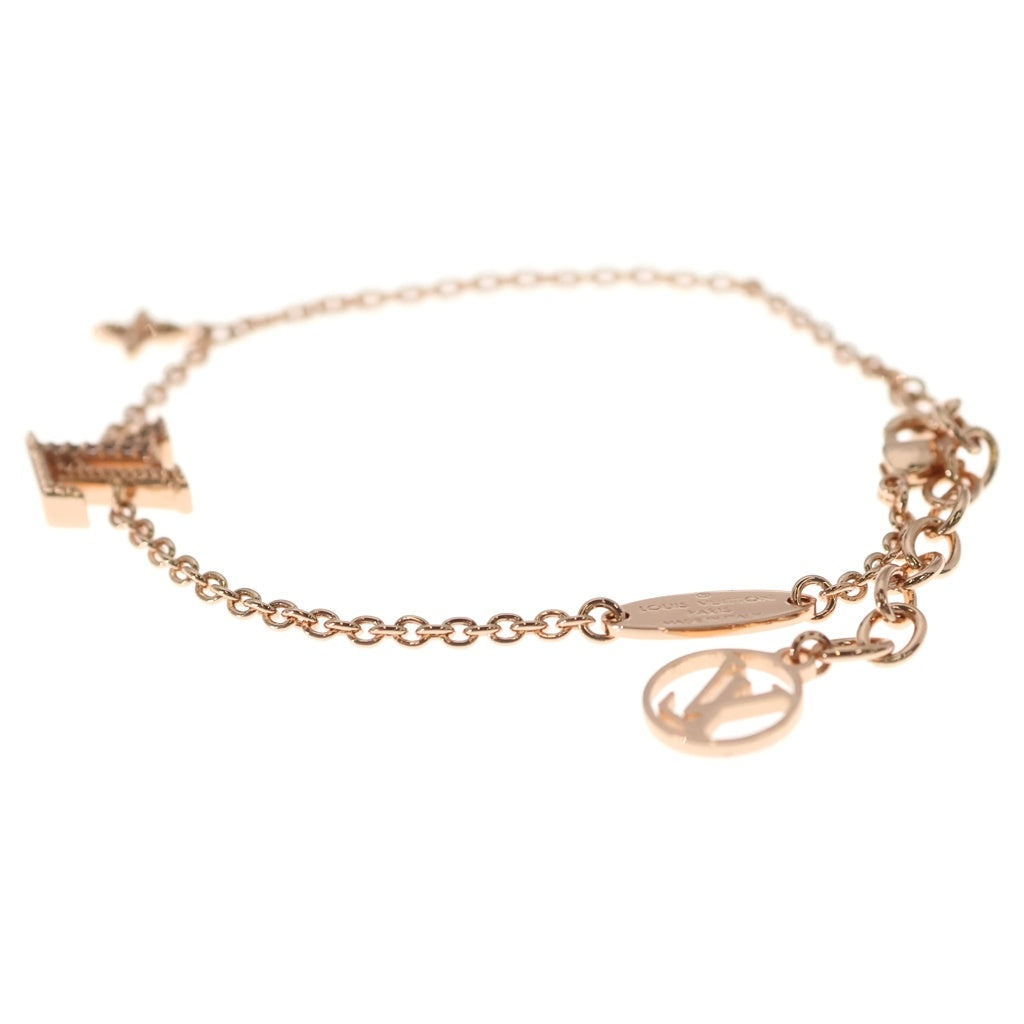 LOUIS VUITTON(ルイヴィトン) LVアイコニック ロゴラインストーン ブレスレット GP ピンクゴールド M0942A レディース