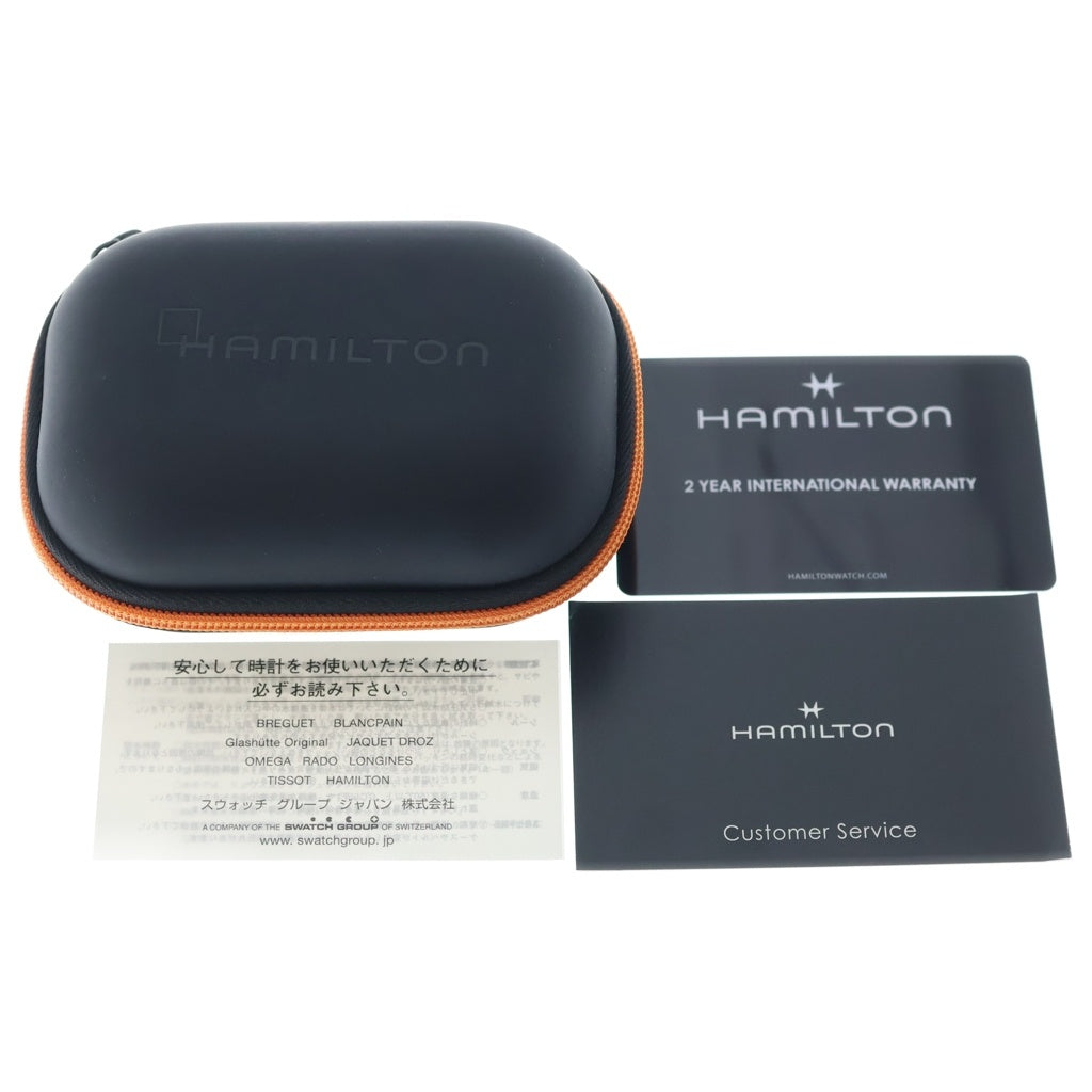 HAMILTON(ハミルトン) カーキ フィールド マーフ 黒文字盤 SS×革/AT ステンレス オートマ 自動巻き 腕時計 H70405730 メンズ