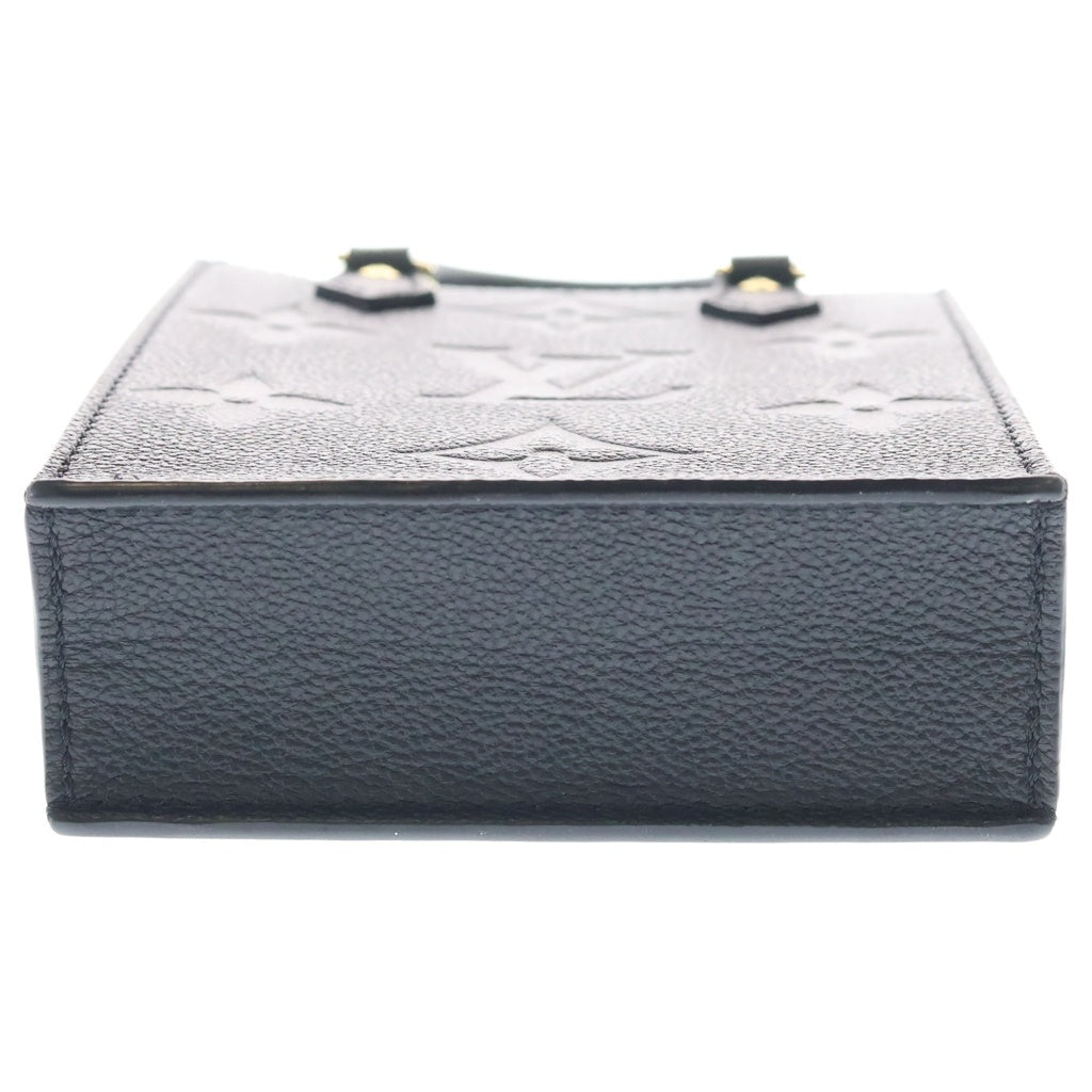 LOUIS VUITTON(ルイヴィトン) モノグラムアンプラント プティット サックプラ ショルダーバッグ ミニバッグ ブラック ノワール レザー M81417 ゴールド金具 レディース