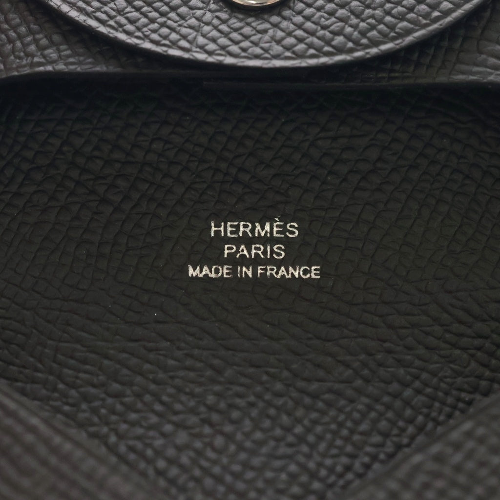 HERMES(エルメス) バスティア ヴォーエプソン B刻印 コインケース 財布 小銭入れ ブラック レディース
