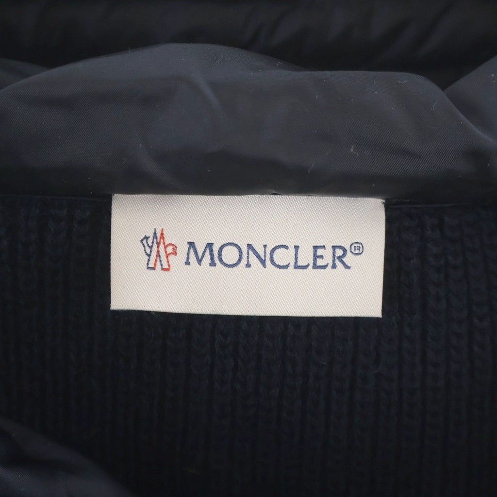 MONCLER(モンクレール) CARDIGAN TRICOT カーディガントリコ ダブルジップ ダウンジャケット ネイビー G20919B50800 レディース