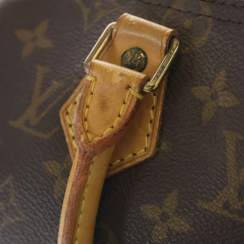 LOUIS VUITTON(ルイヴィトン) モノグラム スピーディ25 ハンドバッグ ボストンバッグ ブラウン レザー×PVC M41528 ゴールド金具 レディース