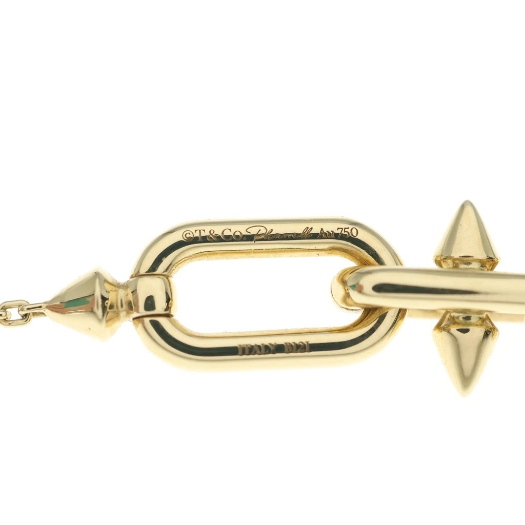 TIFFANY & Co.(ティファニー) タイタン BY ファレル・ウィリアムス イーストウエスト ネックレス ダイヤモンド Au750 K18 YG イエローゴールド レディース