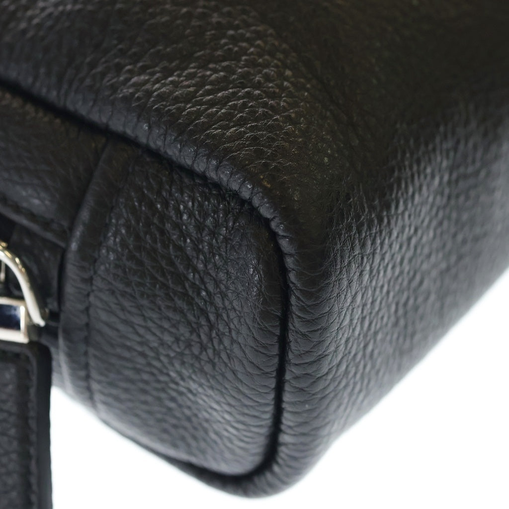 PRADA(プラダ) VIT.DAINO ヴィッテロダイノ ショルダーバッグ レザー トリックチャーム ブラック 2VH181