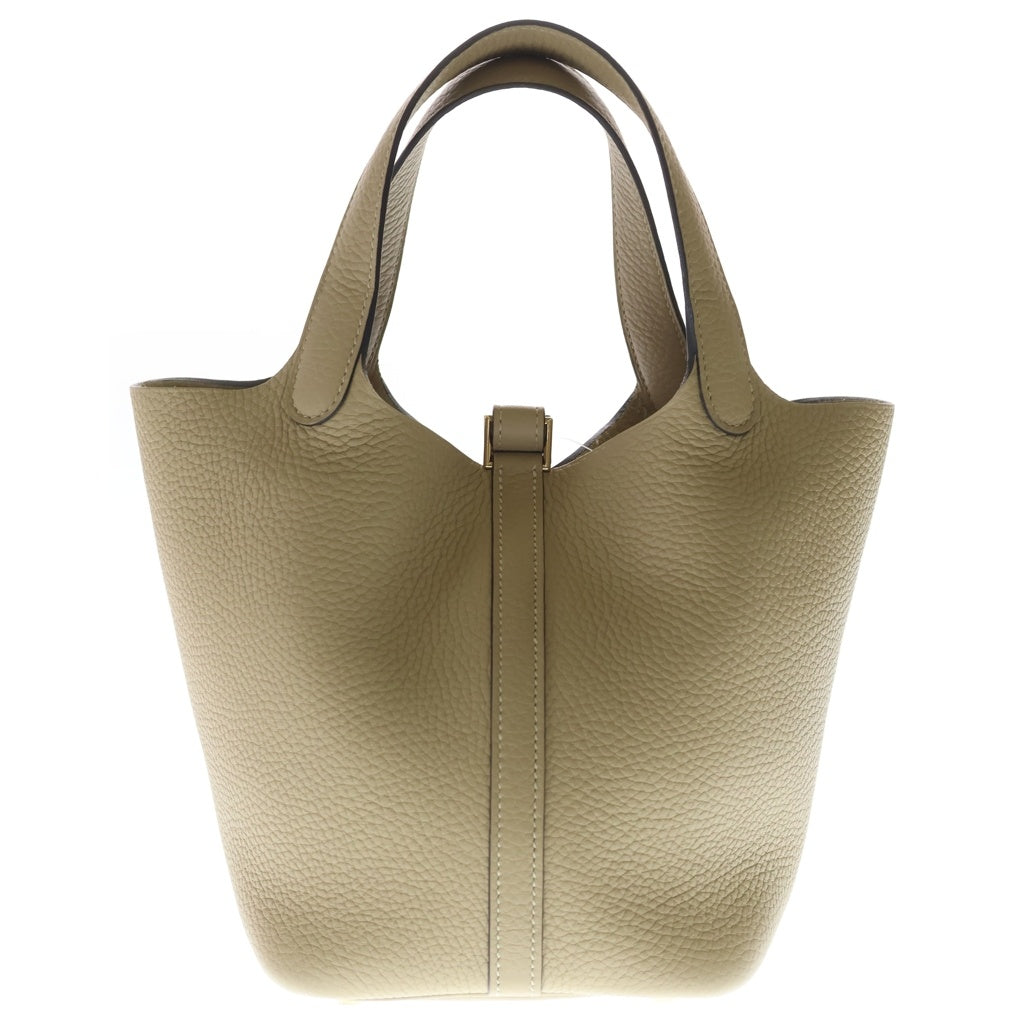 HERMES(エルメス) ピコタンPM トリヨンクレマンス ゴールド金具 ハンドバッグ K刻印 トレンチ ベージュ レディース