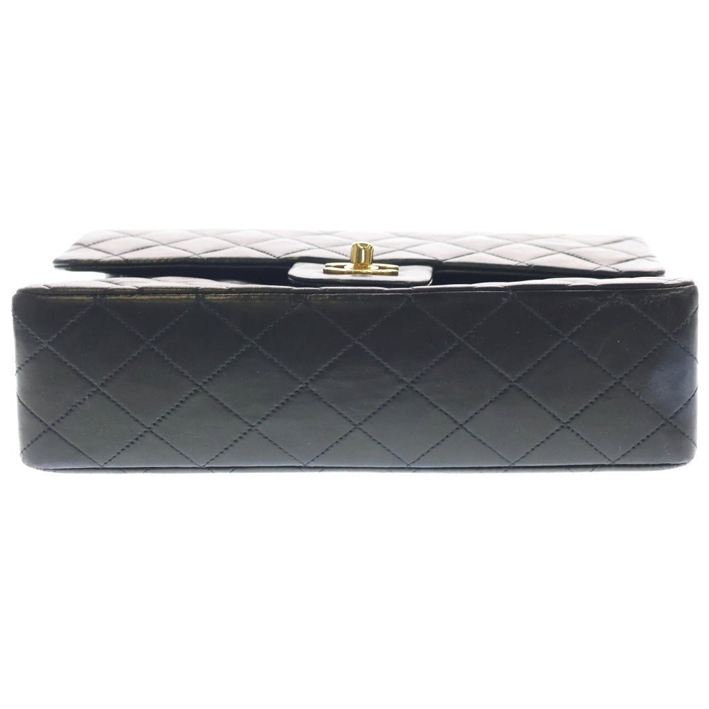 CHANEL(シャネル) マトラッセ25 ラムスキン ゴールド金具 チェーンショルダーバッグ ブラック レディース
