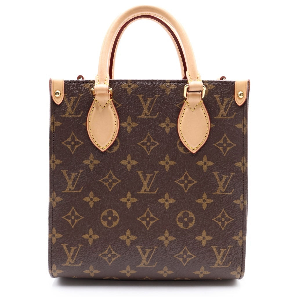 LOUIS VUITTON(ルイヴィトン) モノグラム サックプラBB PVC レザー 2WAY ハンド ショルダーバッグ ブラウン M46265 レディース