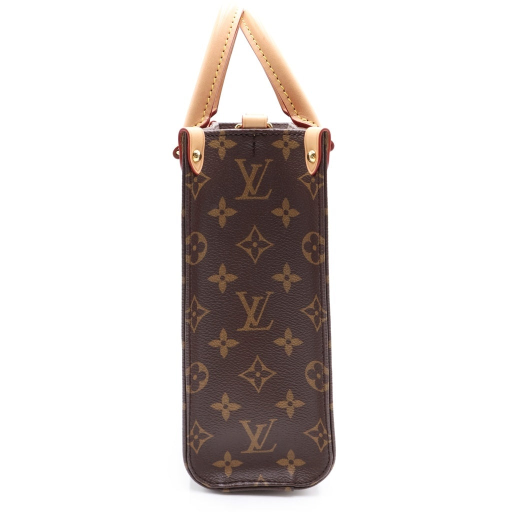 LOUIS VUITTON(ルイヴィトン) モノグラム サックプラBB PVC レザー 2WAY ハンド ショルダーバッグ ブラウン M46265 レディース