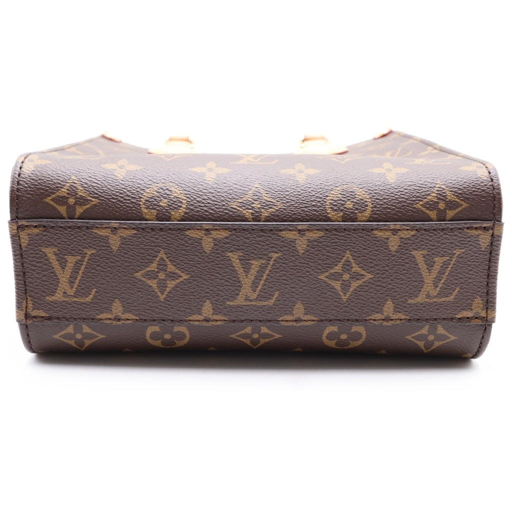 LOUIS VUITTON(ルイヴィトン) モノグラム サックプラBB PVC レザー 2WAY ハンド ショルダーバッグ ブラウン M46265 レディース