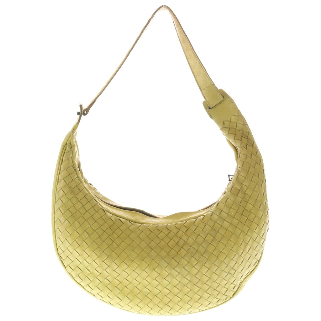 BOTTEGA VENETA(ボッテガヴェネタ) イントレチャート ワンショルダーバッグ イエロー レザー レディース